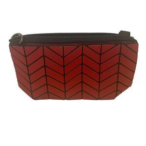 Patrizia Luca Geometric Clutch. Comes w/Long Detachable Gun Metal Chain.
